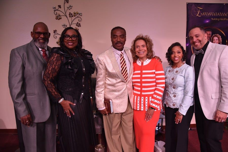 Guests celebrating at an Emmanuel Christian Center anniversary event