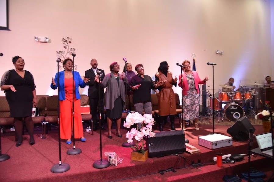 Emmanuel Christian Center choir singing in worship