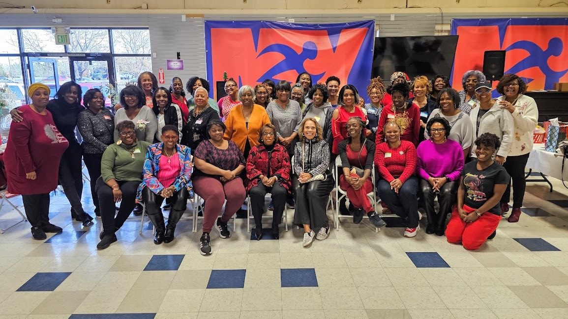 Women of Emmanuel Christian Center gathered together at a Women of Wisdom event